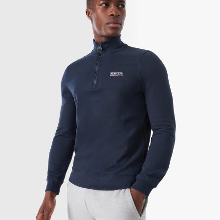 B.intl Pullover Essential Half Zip Hoodies & Sweatshirts Herren Haltbarkeit Barbour