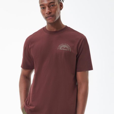 Brown Herren Barbour T-Shirt Haydock Verkaufen T-Shirts