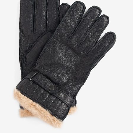 Herren Barbour Handschuhe Leather Utility Beschaffung Hüte, Mützen & Handschuhe