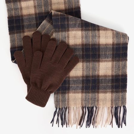 Herren Material Barbour Geschenkset Schal & Handschuhe Tartan Schals & Taschentücher Multi